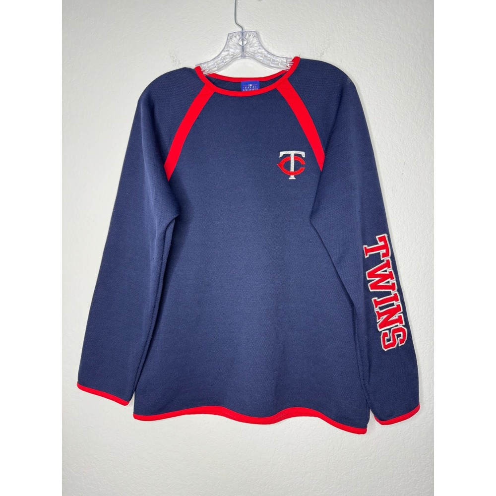 Minnesota Twins MLB Genuine Stuff Navy Red Long Sleeve‎ Top Womens Size XL